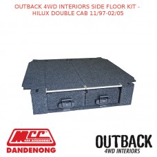 OUTBACK 4WD INTERIORS SIDE FLOOR KIT - HILUX DOUBLE CAB 11/97-02/05